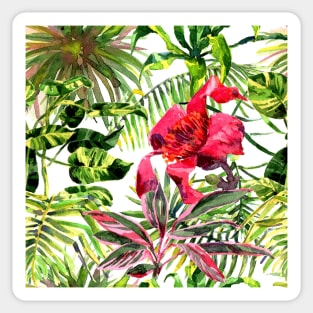 Seamless tropical flower Sticker